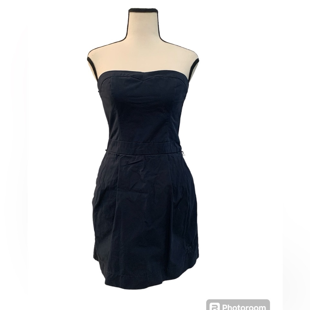 Abercrombie & Fitch | navy blue halter top dress size medium
